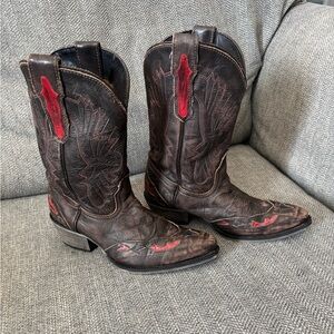 Dan Post Cowboy/Cowgirl Boots Sz 3.5 Youth